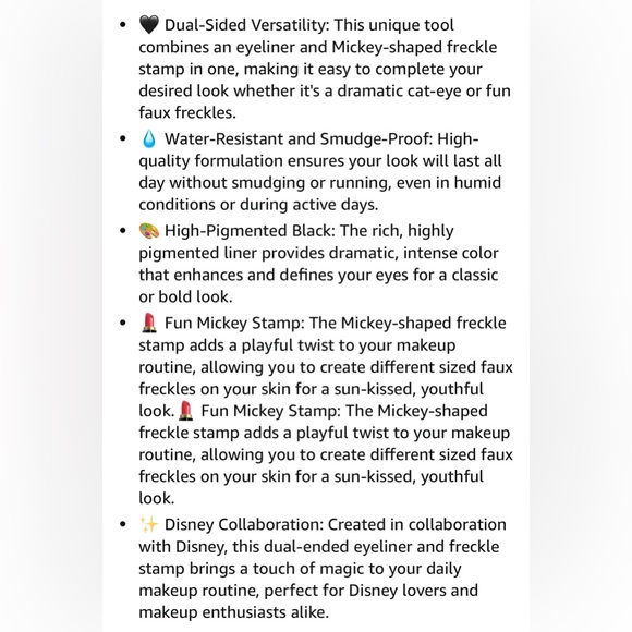 ‼️FINAL PRICE‼️ The Crème Shop Mickey Mouse Dual Ended Brown Eyeliner - Picture 6 of 6